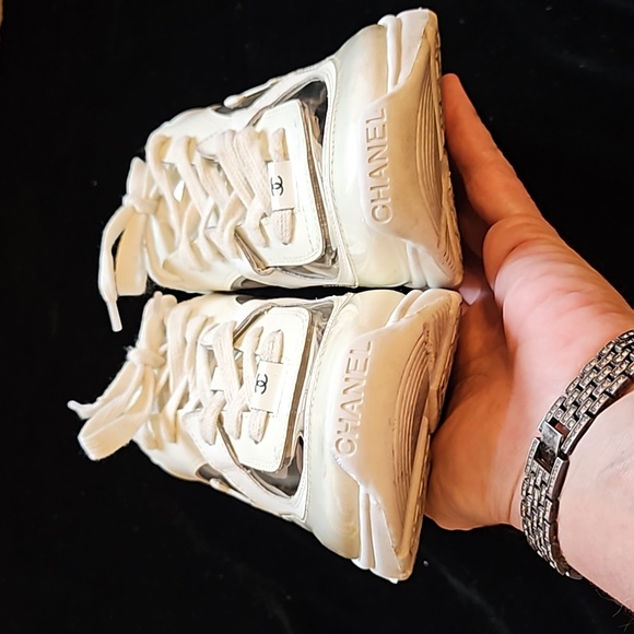 Closet Closing FINAL CHANEL CLEAR SNEAKERS - Picture 7 of 16